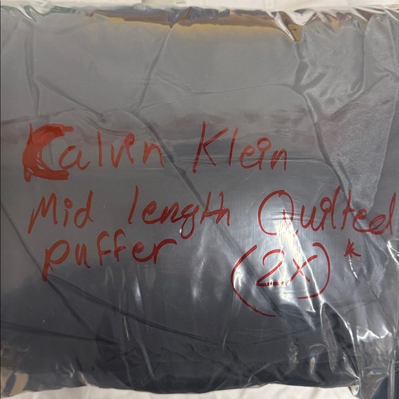 Calvin Klein Mid Length Quilted Puffer Hooded Women’s Jacket R13 - Picture 7 of 7